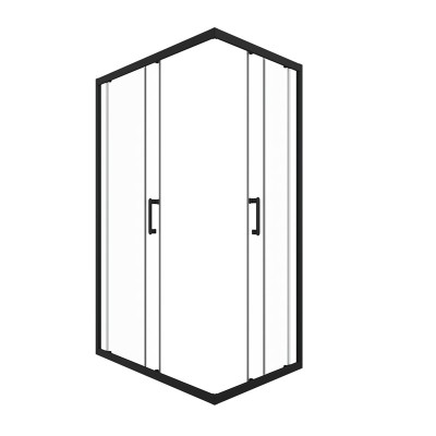 Душевое ограждение Triton Фикс-Блэк 120x80