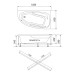 Акриловая ванна Triton Мадрид 150x95 L