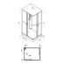 Душевая кабина Triton Квадро А 120x80 полосы