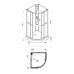 Душевая кабина Triton Нова Б/К 88x88