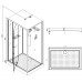 Душевая кабина Esbano EST-RASPA-119 110x90