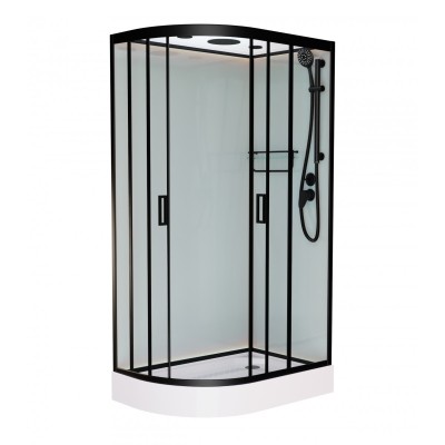 Душевая кабина Frank F412R Black 120x80