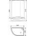 Душевая кабина Arcus S-08 R 120x80