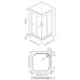 Душевой уголок Good Door Infinity CR-100-G-CH 100x100