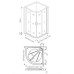 Душевой уголок Good Door Infinity R-90-C-CH