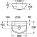 Рукомойник Gustavsberg Logic 5393 L