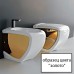 Раковина Hidra Ceramica Hi-line HI15 белая с золотым