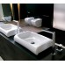 Раковина Hidra Ceramica Hi-line HI15 белая с золотым