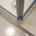 Душевой уголок GuteWetter Practic Rectan GK-422 левая 110x90 см стекло бесцветное, профиль матовый хром
