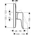 Смеситель Hansgrohe Metris 31456000 для душа