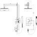 Душевой комплект RGW Shower Panels SP-54 B С ВНУТРЕННЕЙ ЧАСТЬЮ