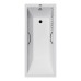Чугунная ванна Vinsent Veron Square 170x75x45 с хромированными ручками