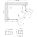 Душевой уголок Vegas Glass AFS-F 100*80 08 01 L профиль глянцевый хром, стекло прозрачное