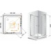 Душевой уголок Cezares Anima W A2 90 C Cr IV