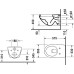 Комплект Инсталляция Geberit Duofix UP320 с кнопкой матовый хром + Унитаз Duravit Architec с микролифтом