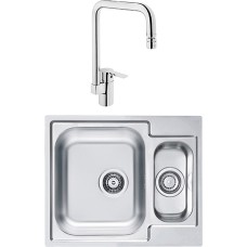 Комплект  Мойка кухонная Alveus Line 50 + Смеситель VitrA Single sink mixer A42388EXP для кухонной мойки 