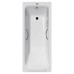Чугунная ванна Vinsent Veron Italon 170x70x45 с хромированными ручками и антискользящим покрытием