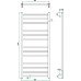 Полотенцесушитель водяной Grota Estro 48x120