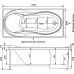 Акриловая ванна Aquanet Grenada 180x90