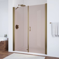 Душевая дверь в нишу Vegas Glass EP-F-2 180 05 05 R профиль бронза, стекло бронза 