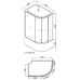 Душевая кабина Loranto CS-66120L F 120x80