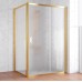 Душевой уголок Vegas Glass ZP+ZPV 140*80 09 02 профиль золото, стекло шиншилла