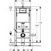 Система инсталляции для унитазов Geberit Duofix UP100 458.103.00.1