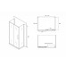 Душевое ограждение Abber Schwarzer Diamant AG30110BH-S70B-S70B 110x70