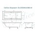 Ванна из искусственного камня Delice Diapason 190x90 матовая с черными ручками DLR330040RB-M
