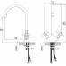 Смеситель Zorg Sanitary ZR 800 K-A7-5 для кухонной мойки