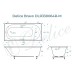 Ванна из искусственного камня Delice Bravo 180x70 матовая с ручками хром DLR330064R-M
