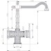 Смеситель Zorg Antic A 50 KF-BR для кухонной мойки