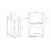 Душевое ограждение Abber Schwarzer Diamant AG30150BH-S70B-S70B 150x70