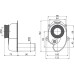 Сифон для писсуара AlcaPlast A45B горизонтальный