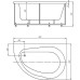 Акриловая ванна Акватек Вирго 150x100 R