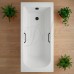 Ванна из искусственного камня Delice Scandi 180x75 глянцевая с черными ручками DLR330030RB-G