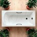 Ванна из искусственного камня Delice Scandi 180x75 глянцевая с черными ручками DLR330030RB-G