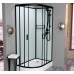 Душевая кабина Frank F418R Black Б/К 100x80