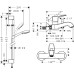 Душевой комплект Hansgrohe Metris classic 31478000 смеситель + душевой гарнитур