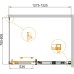 Душевой уголок Cezares Duet Soft AH 1 130/80 C Cr