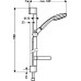 Душевой гарнитур Hansgrohe Croma 100 Vario 27771000 Unica C