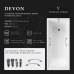 Чугунная ванна Vinsent Veron Devon 175x70x45 с квадратными бронзовыми ручками