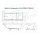 Ванна из искусственного камня Delice Diapason 165x70 матовая с черными ручками DLR330017RB-M