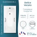 Ванна из искусственного камня Delice Veneto 170x75 глянцевая с черными ручками DLR330061RB-G