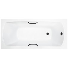 Ванна из искусственного камня Delice Veneto 170x75 глянцевая с черными ручками DLR330061RB-G