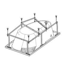 Каркас для ванны Eurolux Спарта 160х100 L/R