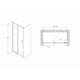 Душевая дверь в нишу Abber Schwarzer Diamant AG30150B5 150x190