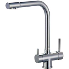 Смеситель Zorg Sanitary ZR 348 YF Nickel для кухонной мойки 
