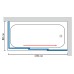 Шторка на ванну GuteWetter Practic Part GV-413A правая 178x80 см стекло бесцветное, профиль матовый хром
