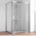 Душевой уголок Vegas Glass ZP+ZPV 140*80 08 01 профиль глянцевый хром, стекло прозрачное